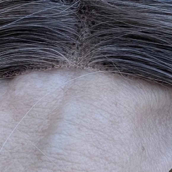 HAIRCUBE Human Hair Wig Lace Front, Rooted Creamy Light Blonde, 18" - Picture 6 of 15